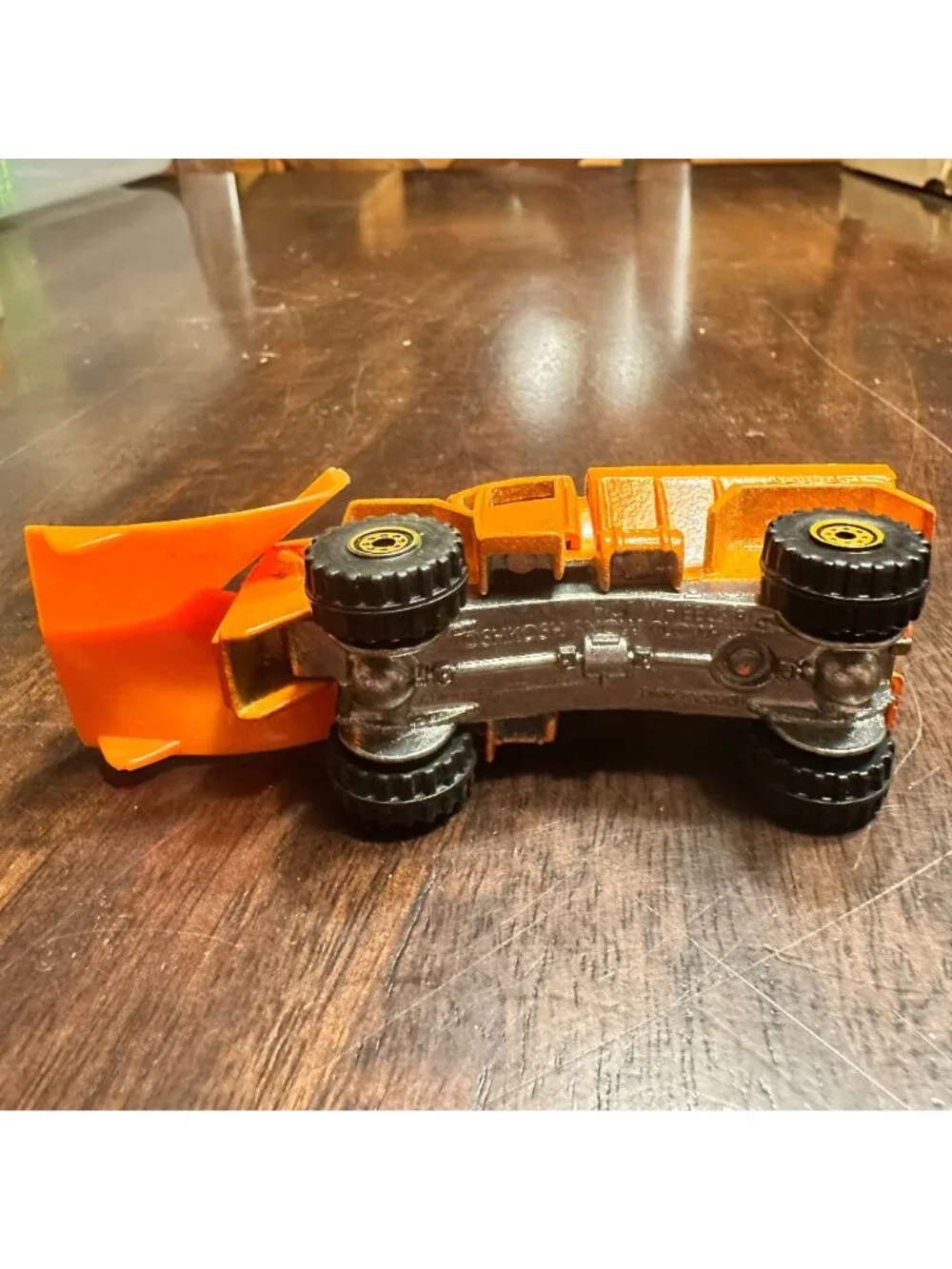 Vintage 1983 Hot Wheels Oshkosh Snow Plow Diecast Truck Orange Mint